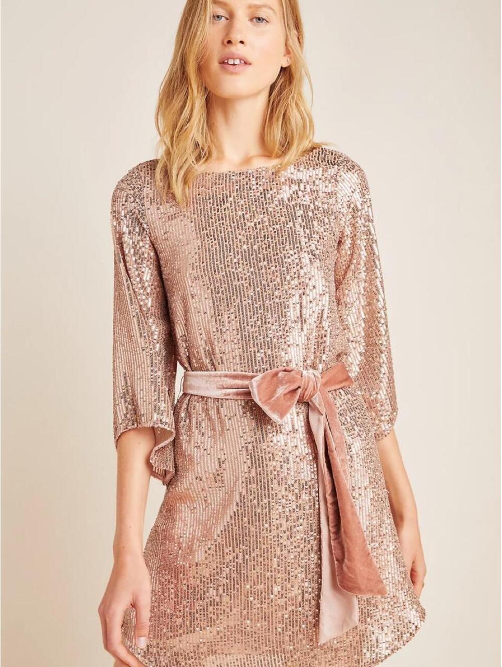 Anthropologie Starling Sequinned Tunic